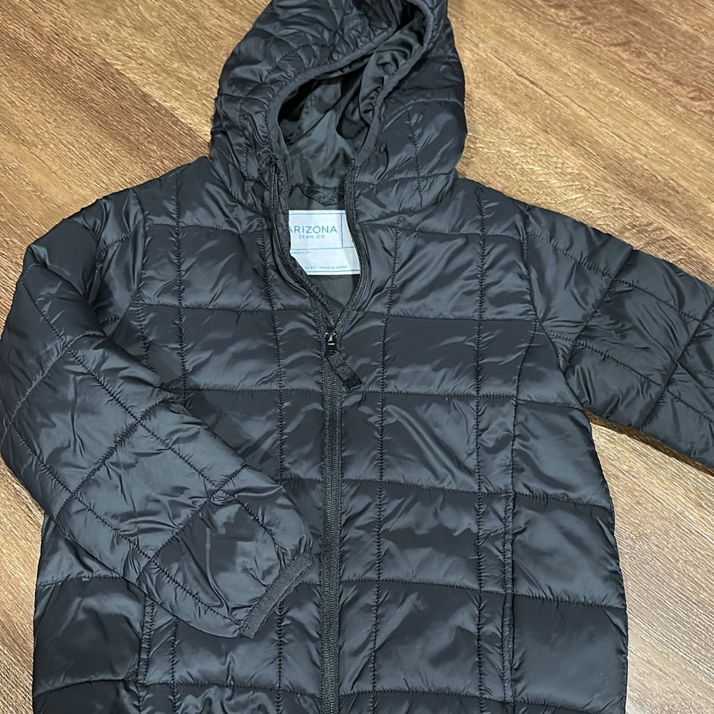 Arizona Jean Company Kids Charcoal Puffer Coat